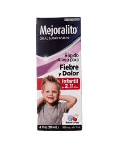 MEJORALITO JARABE FIEBRE Y DOLOR