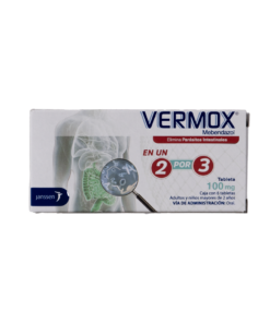 VERMOX 3 TOMAS 100mg
