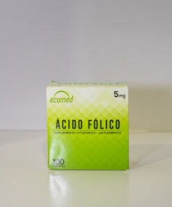 ACIDO FOLICO 5MG 100 TABLETAS