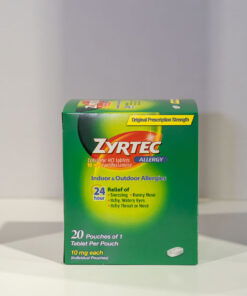ZYRTEC CETIRIZINE HCL TABLETS 10 MG/ANTIHISTAMINE