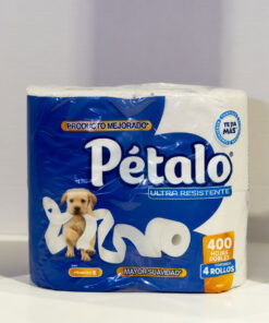 PETALO ULTRA RESISTENTE 400 HOJAS DOBLES 4 ROLLOS