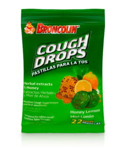 Broncolin Candy Miel Y Limon Display / 12 Bags