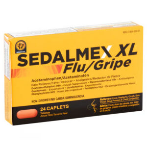 Sedalmex XL Flu/Gripe x 24 Caplets