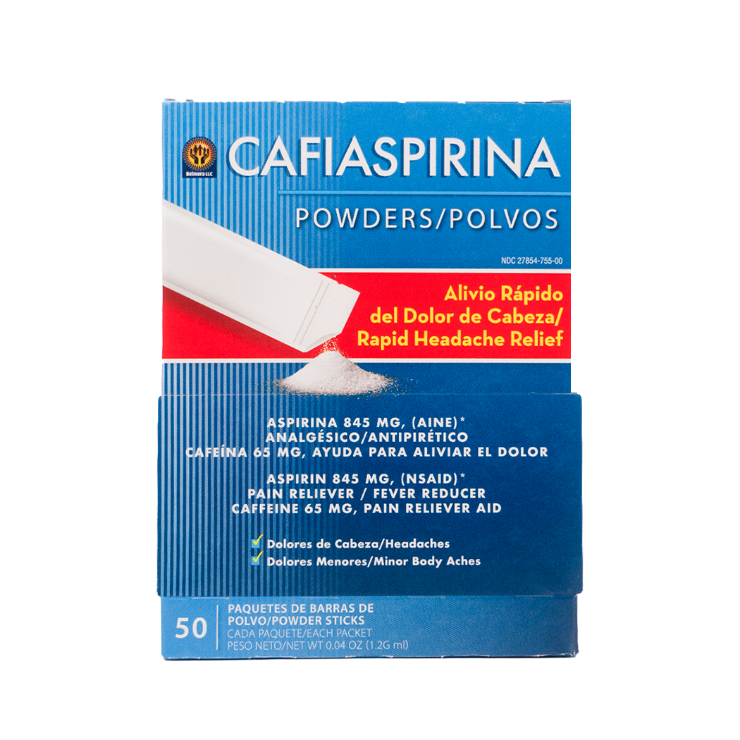 CAFIASPIRINA POLVO X50